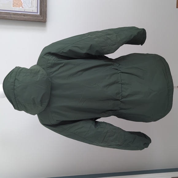 L.L. Bean Gore Tex XCR Insulated Down Parka Olive Green WMN size Large Vintage - Picture 5 of 12